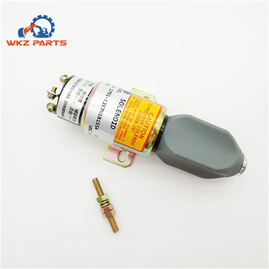 Diesel Engine 12V Stop Solenoid 1751-12E7U1B1S5A Cat Excavator 3066 3064 Diesel Engine 12V Stop Solenoid 1751-12E7U1B1S5A Cat Excavator 3066 3064