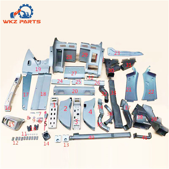 DX225 Cab Complete Plate Excavator Cabin Decoration DX225 Cab Complete Plate Excavator Cabin Decoration